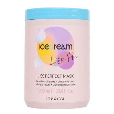 Maskë për flokë Inebrya Ice Cream, Liss Pro, 1000 ml