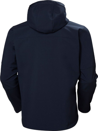 Софтшел јакна Helly Hansen Kensington, отпорна на вода, со капуч, црна