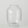 Vazo Boltze Home Processo, xham, 20 x 20 x 28 cm, transparente