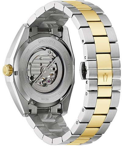 Orë për meshkuj Bulova Surveyor Automatic 98A284, e argjendtë/artë