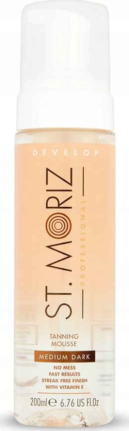 Shkumë vetë-bronzuese St. Moriz Professional Tanning Mousse, pa ngjyrë, Medium Dark, 200ml