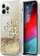 Mbulesë telefoni Guess Hard Cover 4G Big Liquid Glitter, për iPhone 12 12 Pro, e artë