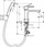 Rubinet lavamani Hansgrohe Rebris S 72215000, me dush bide, krom