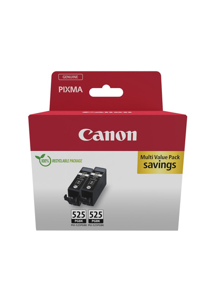 Bojë printeri Canon PGI-525PGBK Twin, origjinale, pako me 2 copë, e zezë