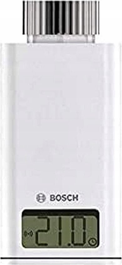 Kokë termostatike Bosch EasyControl Wireless, e zgjuar për radiator, me ekran dixhital, e bardhë
