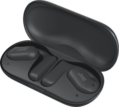 Kufje JVC Nearphones pa tela, Bluetooth 5.1, bateri 17 orë, me ngjyrë të zezë