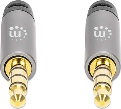 Kabllo AUX Manhattan Jack 3.5mm, 1 m, e zezë