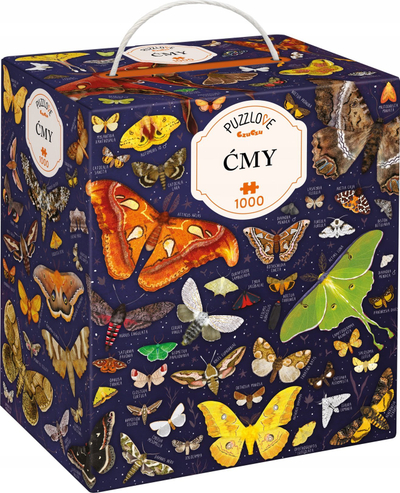 Puzzle Czuczu Puzzlove Moths, 1000 copa, 48 x 68 cm, shumengjyrësh