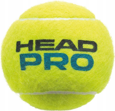 Tub me topa tenisi Head Pro, 3 topa, presion i lartë, ngjyrë limon