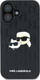 Mbulesë telefoni Karl Lagerfeld KLHCP16MPGKLKCPK, për iPhone 16 Plus 6.7", hardcase TPU PC, e zezë