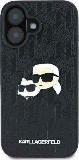 Mbulesë telefoni Karl Lagerfeld KLHCP16MPGKLKCPK, për iPhone 16 Plus 6.7", hardcase TPU PC, e zezë