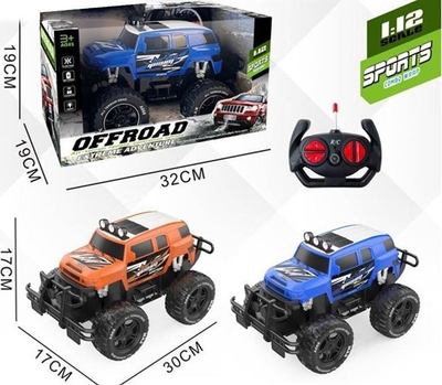 Играчка-автомобил со далечински управувач MADE R/C Car 1:12, LED светла, многуобоен