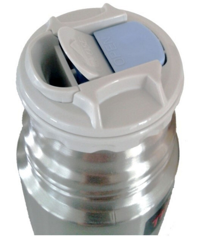 Termos Thermos me mbyllje me buton dhe filxhan, çelik inox, 1 l