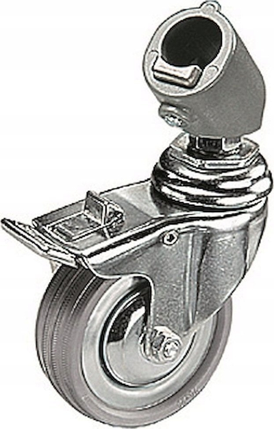 Set rrotash me frena Manfrotto 110 Castor, 3 copë, diametër 7.5 cm, i zi