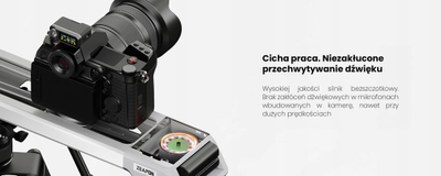 Slider automatik për kamera Zeapon Evo D60, trup alumini, motor brushless, gri