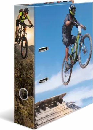 Klasor HERMA Motif Folder Sport Mountain Bike, A4, shpinë 70mm, shumëngjyrësh