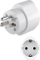 Adapter udhëtimi Goobay, prizë EU në SHBA Japoni, 250V 15A, i bardhë