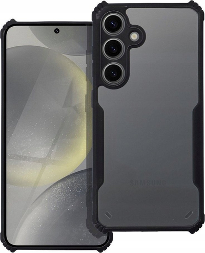 Mbrojtëse telefoni Samsung A54, anti-shok, transparente, e zezë