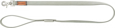 Leash për qen Trixie BE NORDIC, lëkurë, 1m, M L, gri e çelët