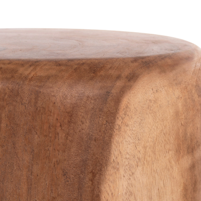 Tabure HM ROUND STOOL TOBI HM9791.11, dru masiv Suar, 39x42 cm, ngjyrë natyrale