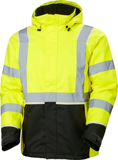 Xhaketë pune Helly Hansen 71355 Hi Vis, unisex, 3XL, e verdhë me të zezë