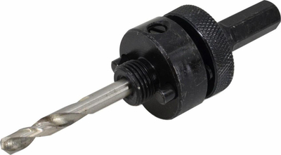 Mbajtës për sharra rrethore Awtools HEX, 32–200mm, lidhje HEX, i zi