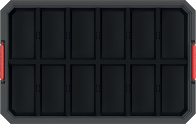 Kuti modulare transporti MODULAR SOLUTION 520x327x125, plastike, e zezë