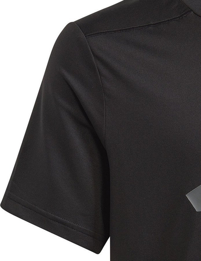 Bluzë sportive për çuna Adidas B TI, AEROREADY, poliester i ricikluar, e zezë