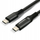 Kабел USB Usams EverActive CBB-2PD5L, USB C во USB C, 100W PD, 2m, црна