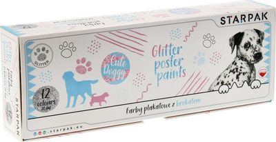 Ngjyra për postera Starpak Cut Doggy, 12 ngjyra, 20 ml