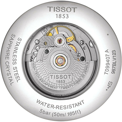 Orë dore për meshkuj Tissot T099.407.22.037.00, e argjendtë/artë