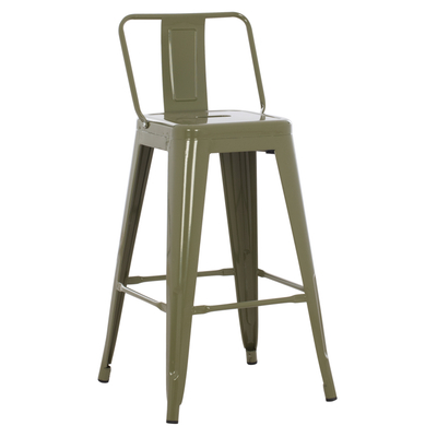 Stol bari mesatar Melita-Pro 43x43x88Hcm (HM8574.43), gjelbër