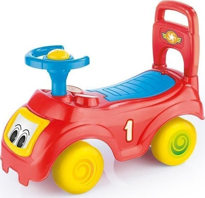 Makinë lodër Ride On Dolu Sit n Ride, me timon, me vend magazinimi, e kuqe