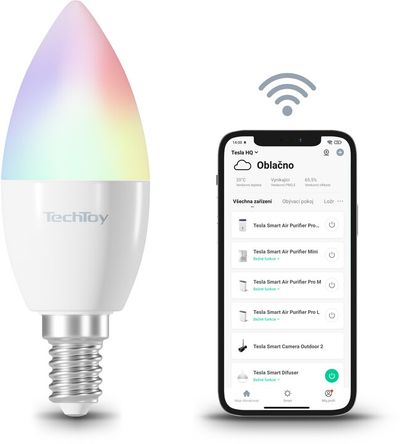 Poç TechToy Smart RGB, 4.4W, E14, 3 copë