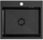 Lavamani kuzhine Quadron Luke 100, çelik inox, 50x45x20 cm, black metal