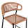 Stol bari mesatar Eulo 60x56,5x99Hcm (HM6087.03), zezë