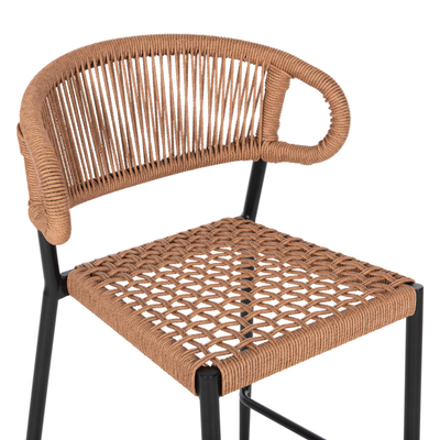 Stol bari mesatar Eulo 60x56,5x99Hcm (HM6087.03), zezë