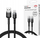 Kabllo karikues Feegar Evolution, USB A në Lightning, 1m 2.4A, i zi