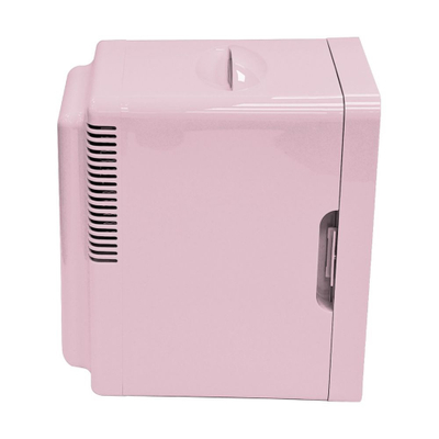 Mini frigorifer Elle Home ESDAF01PUEU, 6L, pasqyrë me LED, rozë