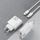 Karikues me mur Dudao A30EUT GaN, 30W, USB A dhe USB C, i bardhë