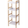 Колона за бања Bathroom Solutions Bamboo, 4 рафта MDF, 36 x 33 x 110 cm, бела