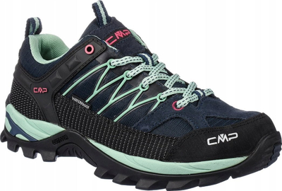 Këpucë hiking për goca CMP Rigel Low, WP, Ortholite, blu navy