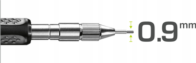 Mina grafiti Pica Fine Dry H, 0.9 mm, set