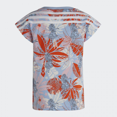 Set veshjesh për vajza Adidas x Disney Moana Tee, pambuk, fund poliester i ricikluar, shumëngjyrësh