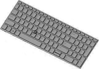 Tastierë HP ZBook 17 G5, me dritë mbrapa, layout holandez, e zezë