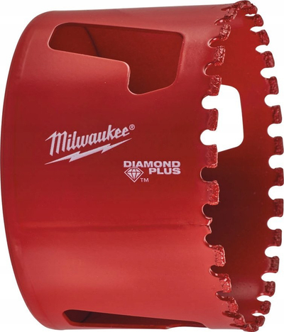 Sharrë cilindrike Milwaukee Diamond Plus, me diamant, 68 mm, e kuqe