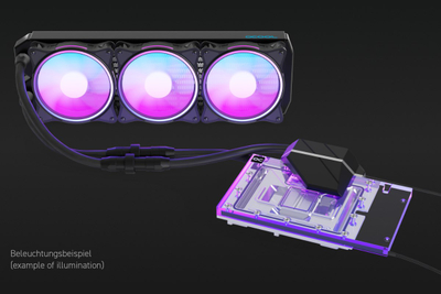 Sistem ftohës uji GPU Alphacool Eiswolf 2 360mm, RTX 4090 Founders Edition, AIO, me backplate