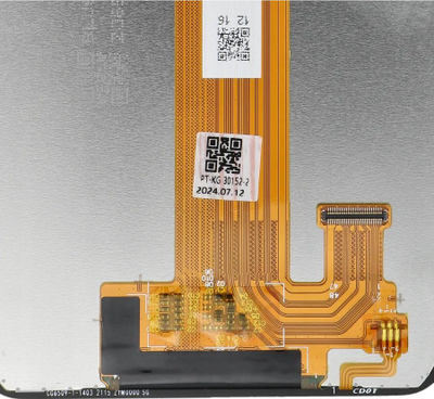 Ekran për telefon Samsung Galaxy A12 A125, pa kornizë, i zi