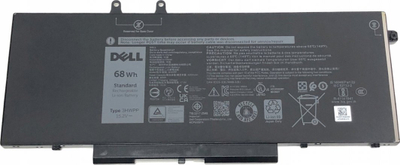 Bateri laptopi Dell Latitude 5501 Precision 3541, 4 cell, 68Whr, e zezë