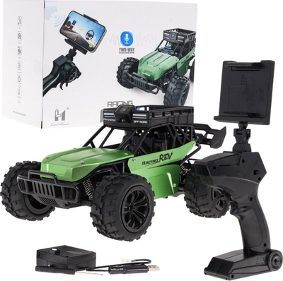 Makine lodër me komandim nga larg R/C Racing FPV, off-road, me kamerë WiFi, e gjelbër